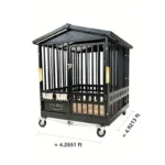 Outpost Heavy-Duty Single Kennel for Large Dogs 1.3x1.5m - Image 3