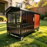 Steel Fang Outpost Heavy-Duty 2-in-1 Duplex Dog Kennel with Two Rooms & Two Activity Areas for Large Breeds0 - Image 6