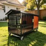 Steel Fang Outpost Heavy-Duty 2-in-1 Duplex Dog Kennel with Two Rooms & Two Activity Areas for Large Breeds0 - Image 5
