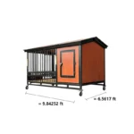 King Kong Dominator Heavy-Duty 2-in-1 Duplex Dog Kennel with Two Rooms & Two Activity Areas for Large Breeds - Image 3