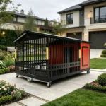 King Kong Dominator Heavy-Duty 2-in-1 Duplex Dog Kennel with Two Rooms & Two Activity Areas for Large Breeds - Image 5