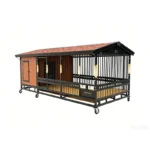 Titan Citadel-2x4m Heavy-Duty 2-in-1 Duplex Dog Kennel with Two Rooms & Two Activity Areas for Large Breeds - Image 2