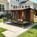 Twin Titan  Heavy-Duty 2-in-1 Duplex Dog Kennel with Two Rooms & Two Activity Areas for Large Breeds - Image 6