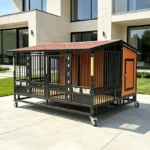 Twin Titan  Heavy-Duty 2-in-1 Duplex Dog Kennel with Two Rooms & Two Activity Areas for Large Breeds - Image 5