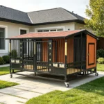 Twin Titan  Heavy-Duty 2-in-1 Duplex Dog Kennel with Two Rooms & Two Activity Areas for Large Breeds - Image 4