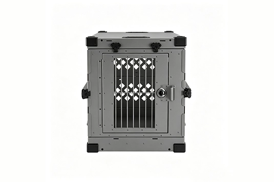 TITAN FOLD L (1) Heavy Duty Aluminum Foldable Dog Crate for Medium Dogs – TITAN FOLD S | Collapsible Portable Travel Kennel for Car SUV – Titan Villa - Image 1