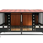 Heavy Duty Duplex Insulated Dog Kennel for 2 Large Dogs – TWIN TITAN Fort-XL \| Titan Villa