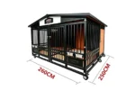 Heavy Duty Open Style Duplex Dog Villa for 2 Large Dogs – TWIN TITAN Pavilion | Titan Villa - Image 2