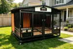 Heavy Duty Open Style Duplex Dog Villa for 2 Large Dogs – TWIN TITAN Pavilion | Titan Villa - Image 4