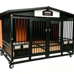Heavy Duty Open Style Duplex Dog Villa for 2 Large Dogs – TWIN TITAN Pavilion-XL | Titan Villa