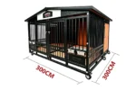 Heavy Duty Open Style Duplex Dog Villa for 2 Large Dogs – TWIN TITAN Pavilion-XL | Titan Villa - Image 2