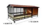 Heavy Duty Insulated Outdoor Dog House for Large Dogs – TITAN 2m×4m \| Titan Villa - Image 3